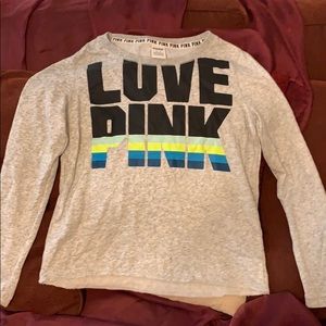 VS rough edge bottom long sleeve sweatshirt
